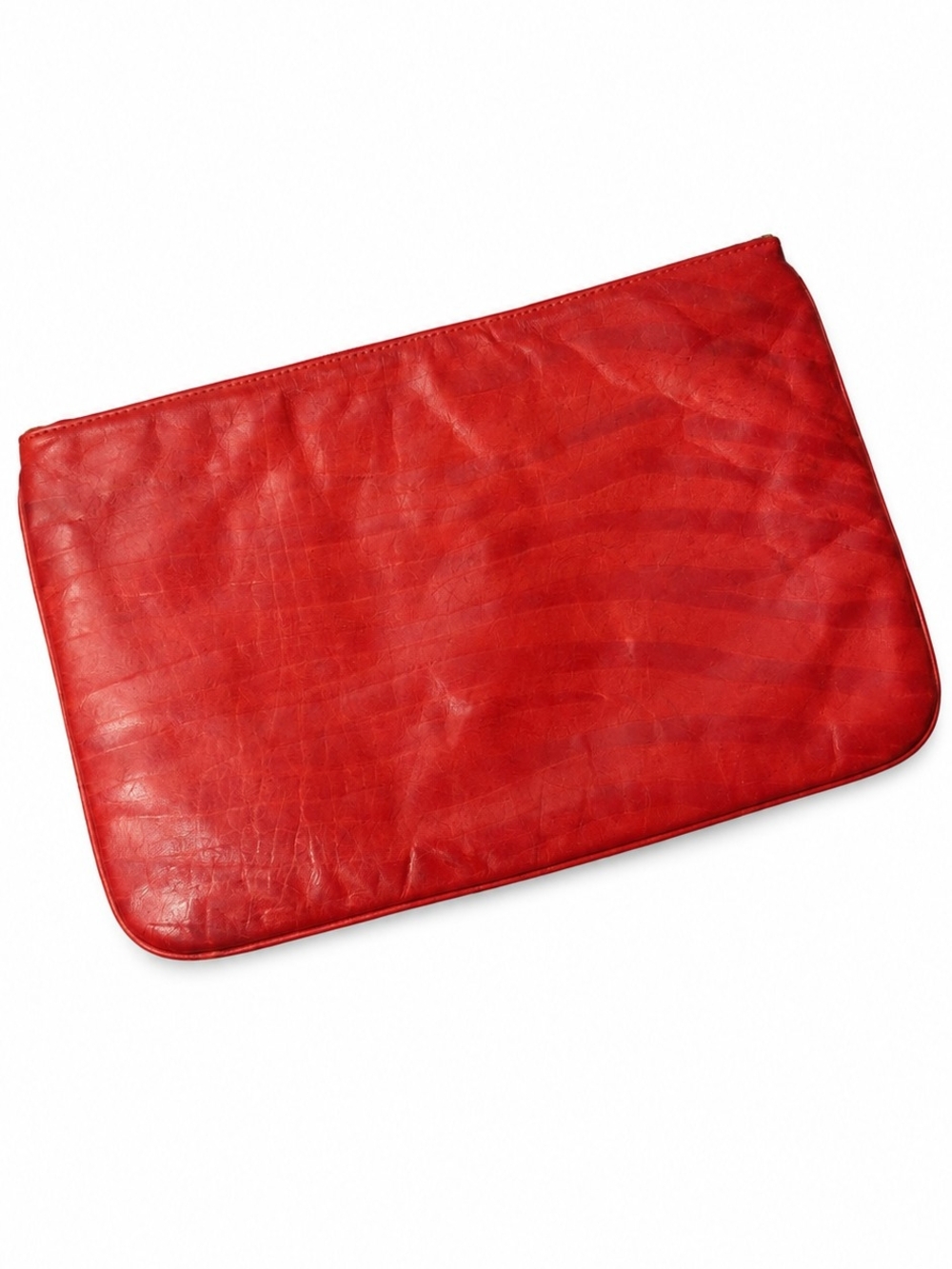 Vintage Myers Red Textured Leather Large Clutch 🔥🔥🔥